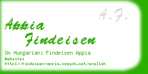 appia findeisen business card